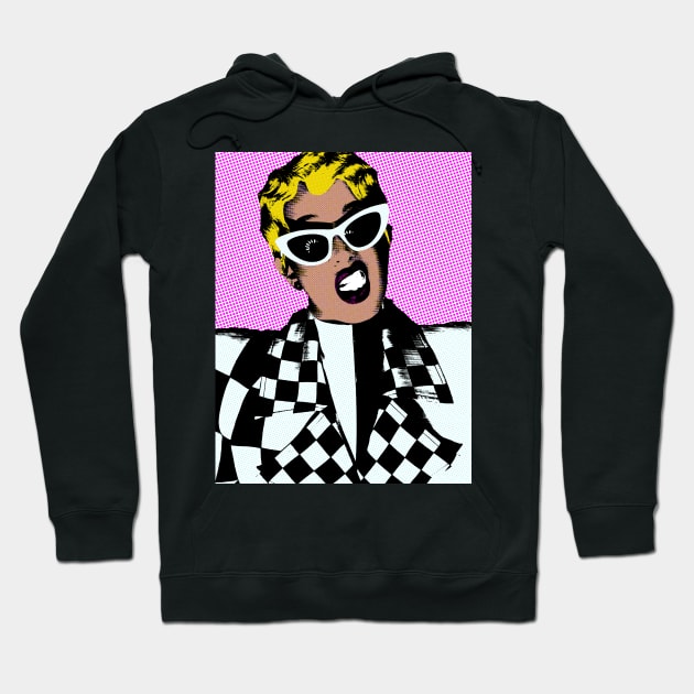 Cardi B style pop art Hoodie by soundofpopart